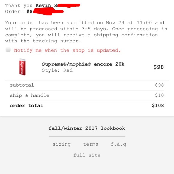 Supreme mophie 20k Sold - Picture 2 of 2
