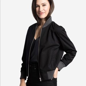 Grana Worsted Wool Bomber - med