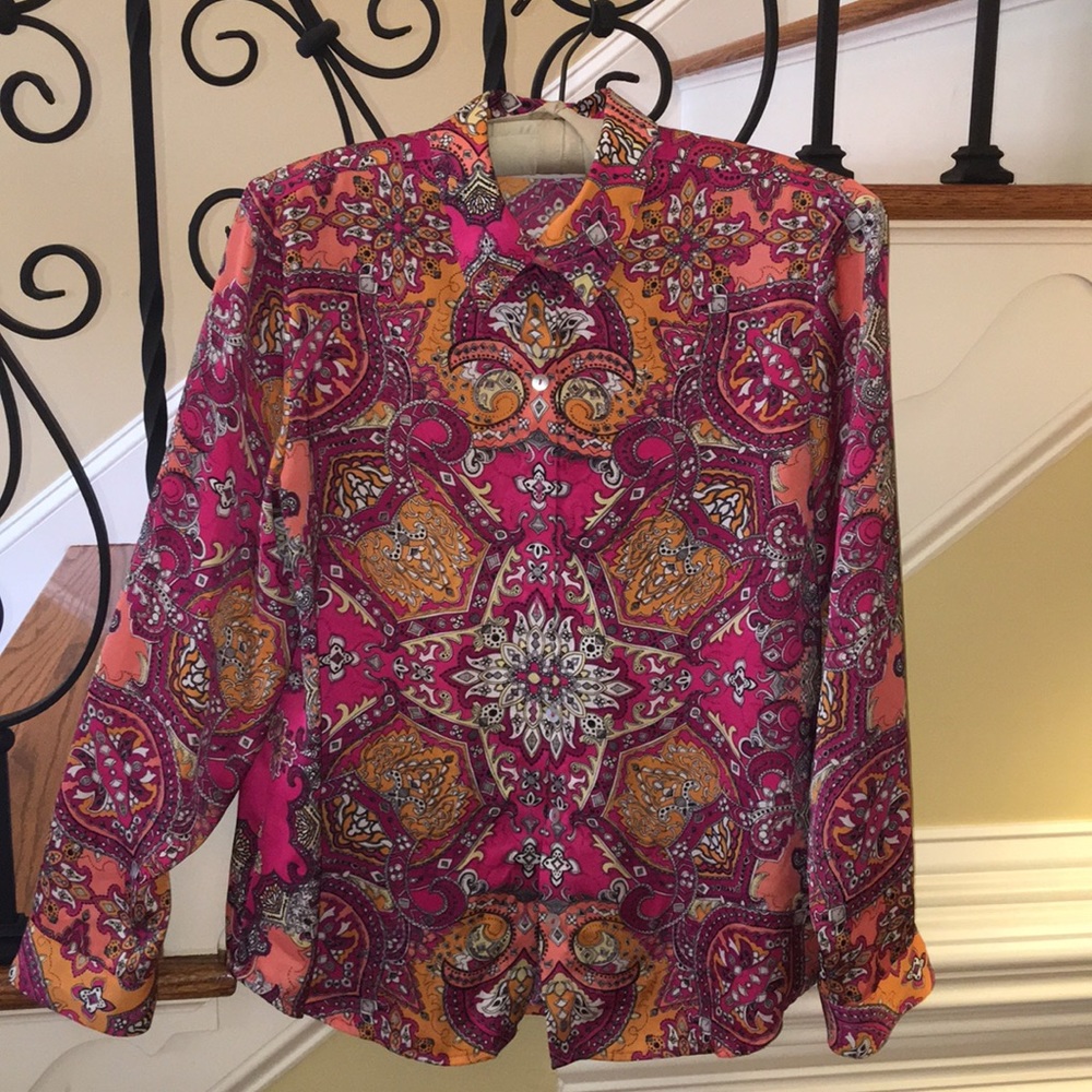 Chico’s Button Down Long Sleeve Top