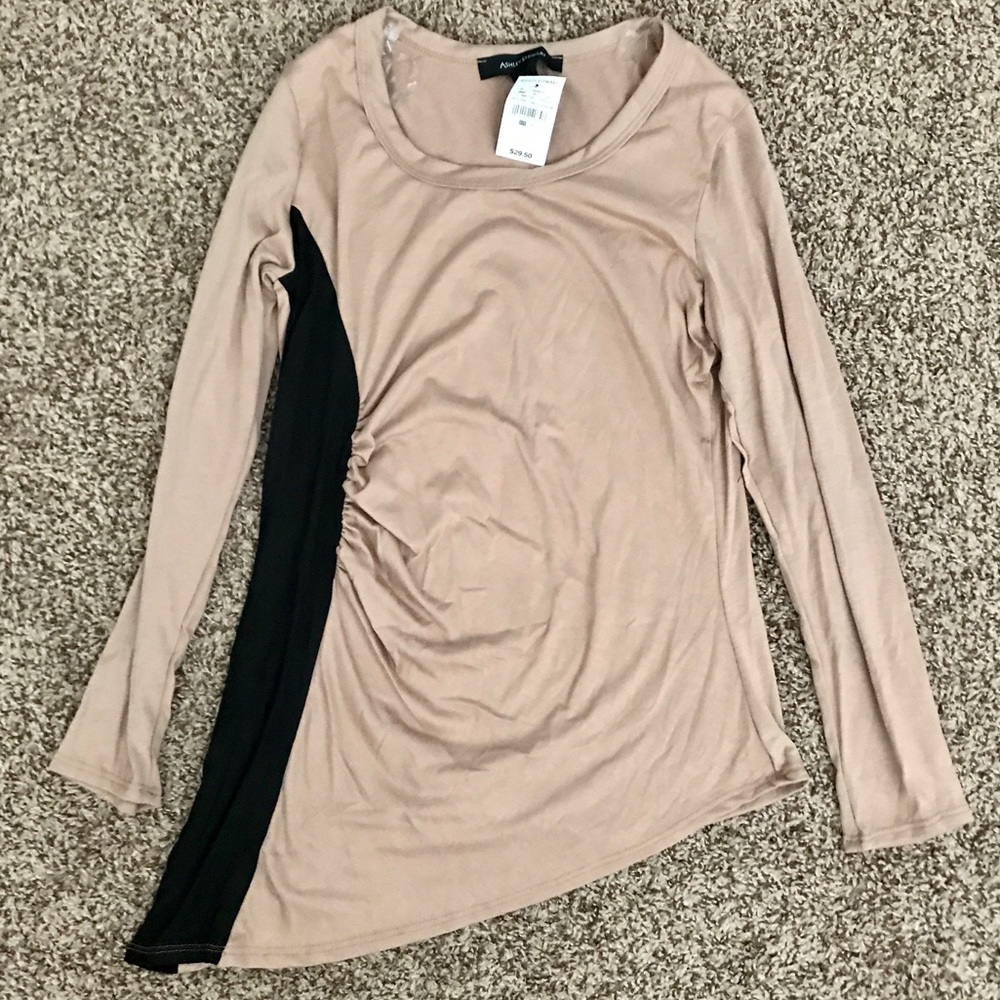 Ashley Stewart Asymmetrical Long Sleeved Top