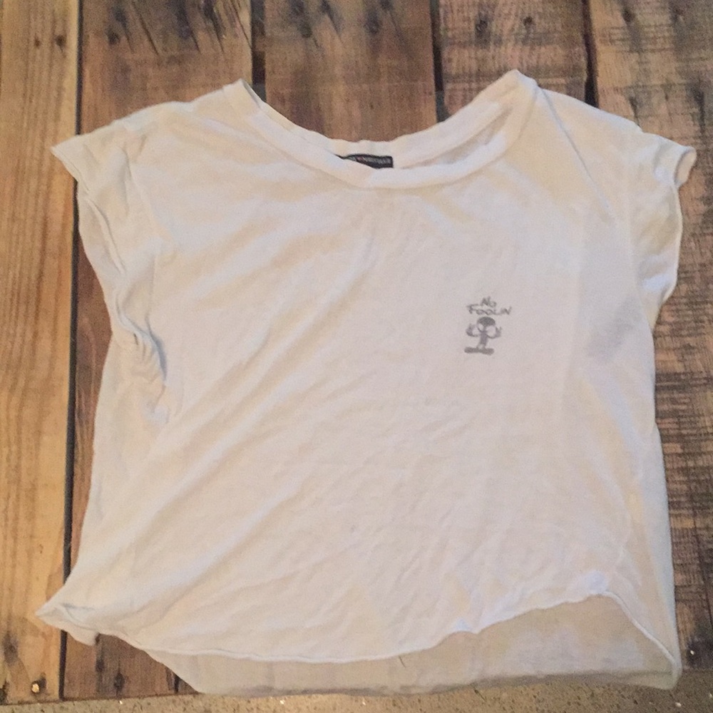 Brandy Melville no foolin crop top