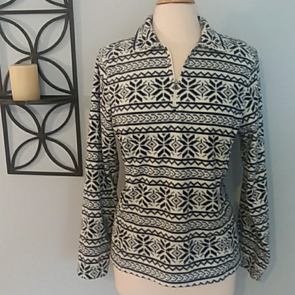 Lands' End pullover Fleece Sweatshirt / sweater