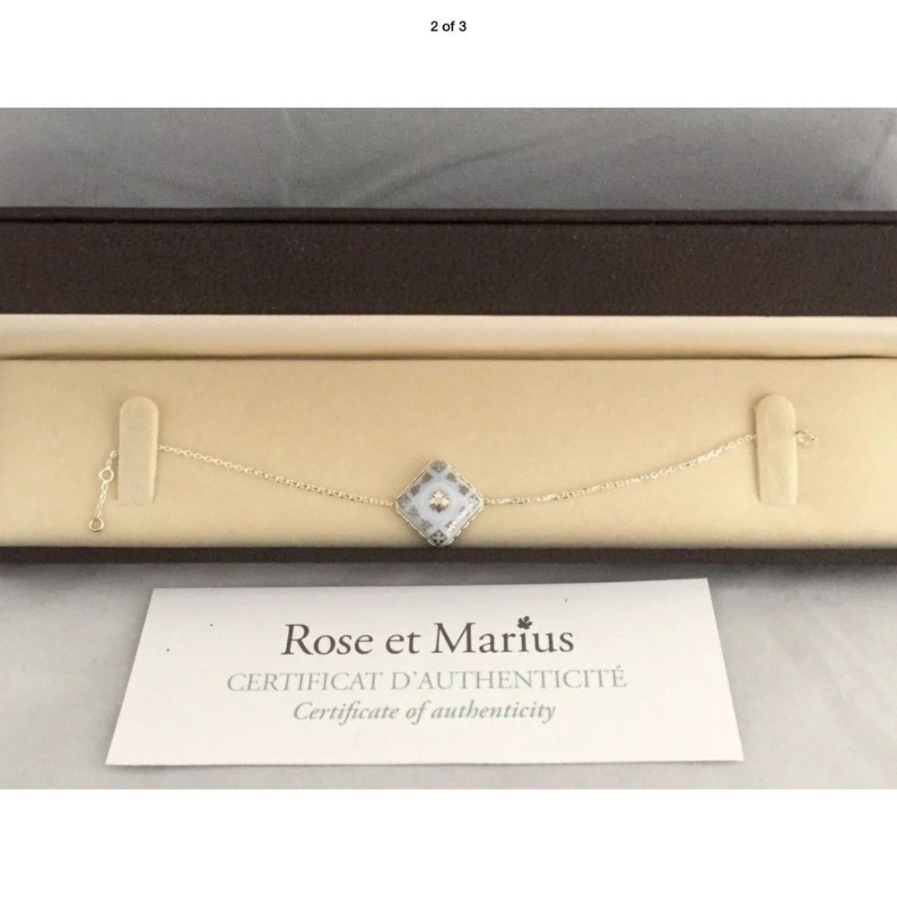 Rose et Marius Blue Casteu and Silver Bracelet