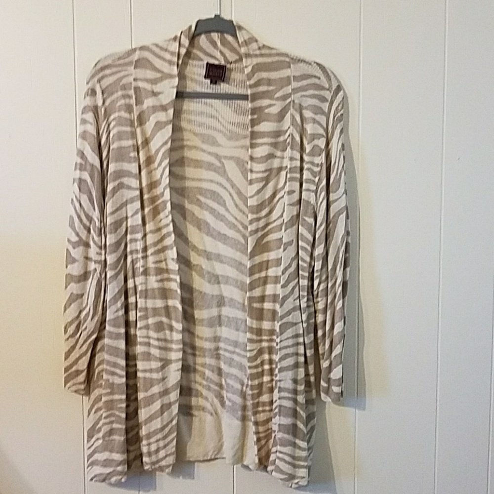 Animal print cardigan