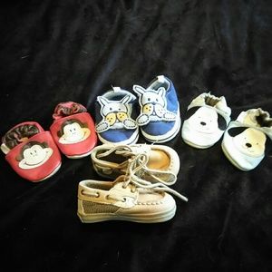 Baby robeez and Sperry bundle!  Sz 0-6 month and 2