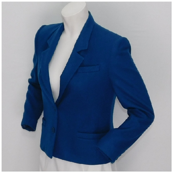 SAVILLE, PETITE, Wool Blend Blazer, size 8 Medium - Picture 3 of 8