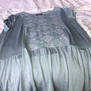 lace peplum top
