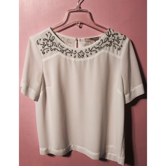 White Pearl Blouse - Picture 1 of 2