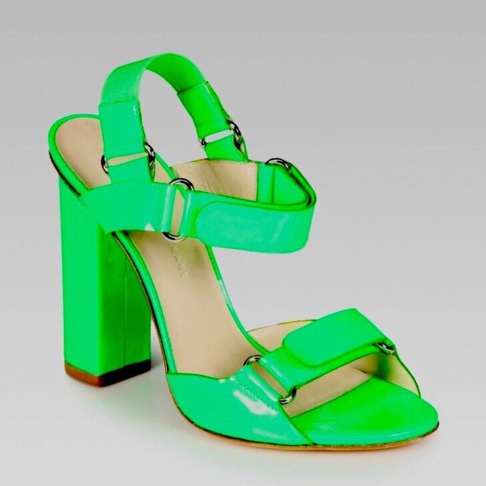 Christopher Kane - Patent Neon Leather Slingback