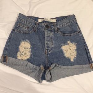Brandy Melville high waisted jean shorts