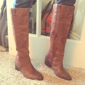 Vince Camuto Tall Brown Leather Boots