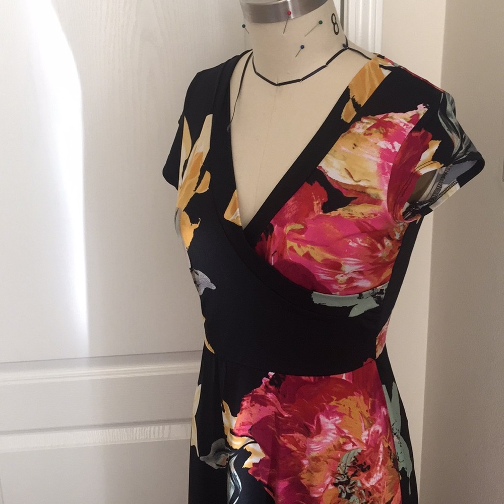 Flower print maxi dress