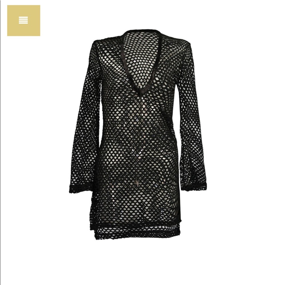 NWT Thalassa boom black cover up in size small.