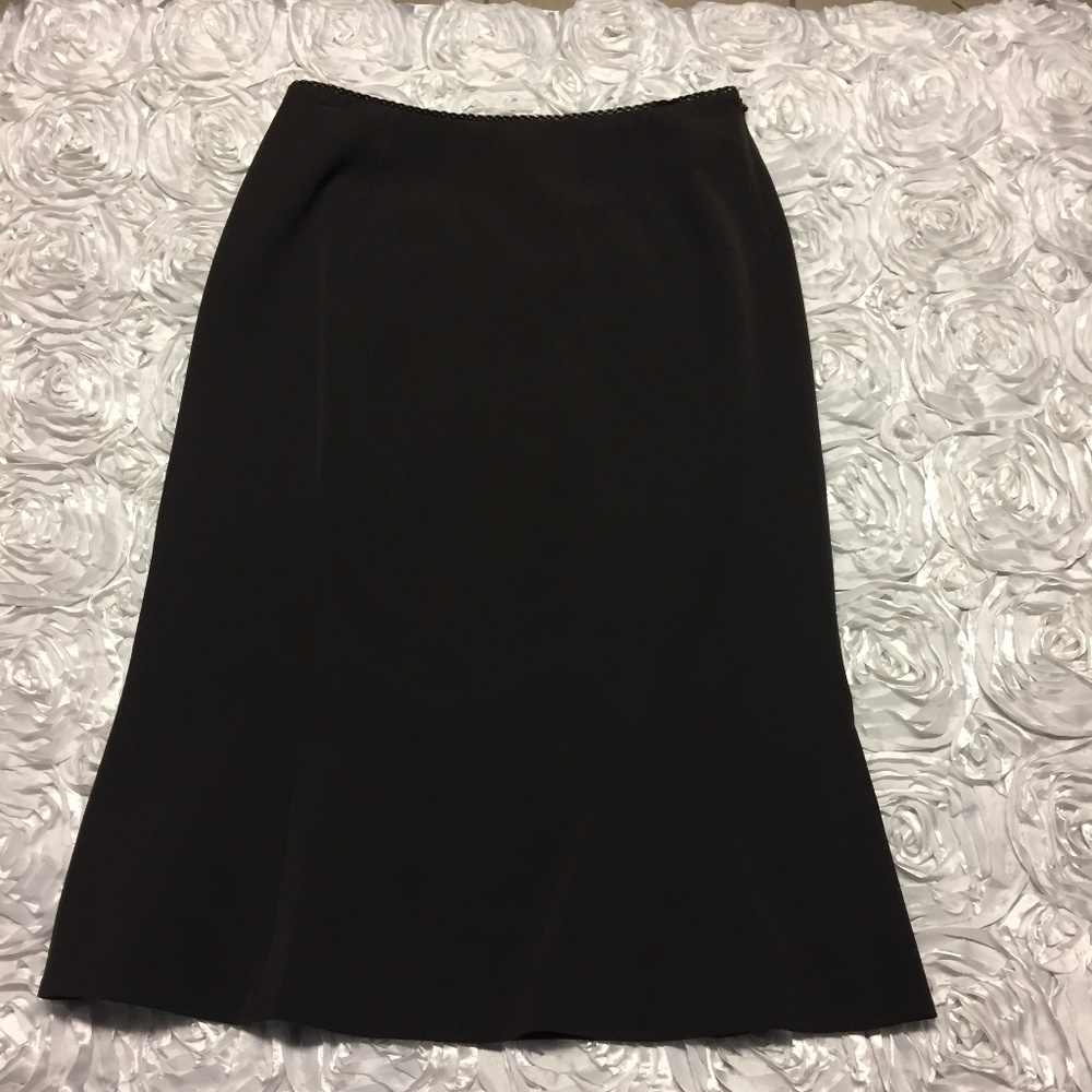 The Limited brown stretch a-line skirt