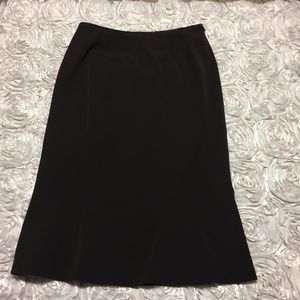 The Limited brown stretch a-line skirt