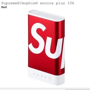 Supreme x Mophie Encore 10k RED Battery
