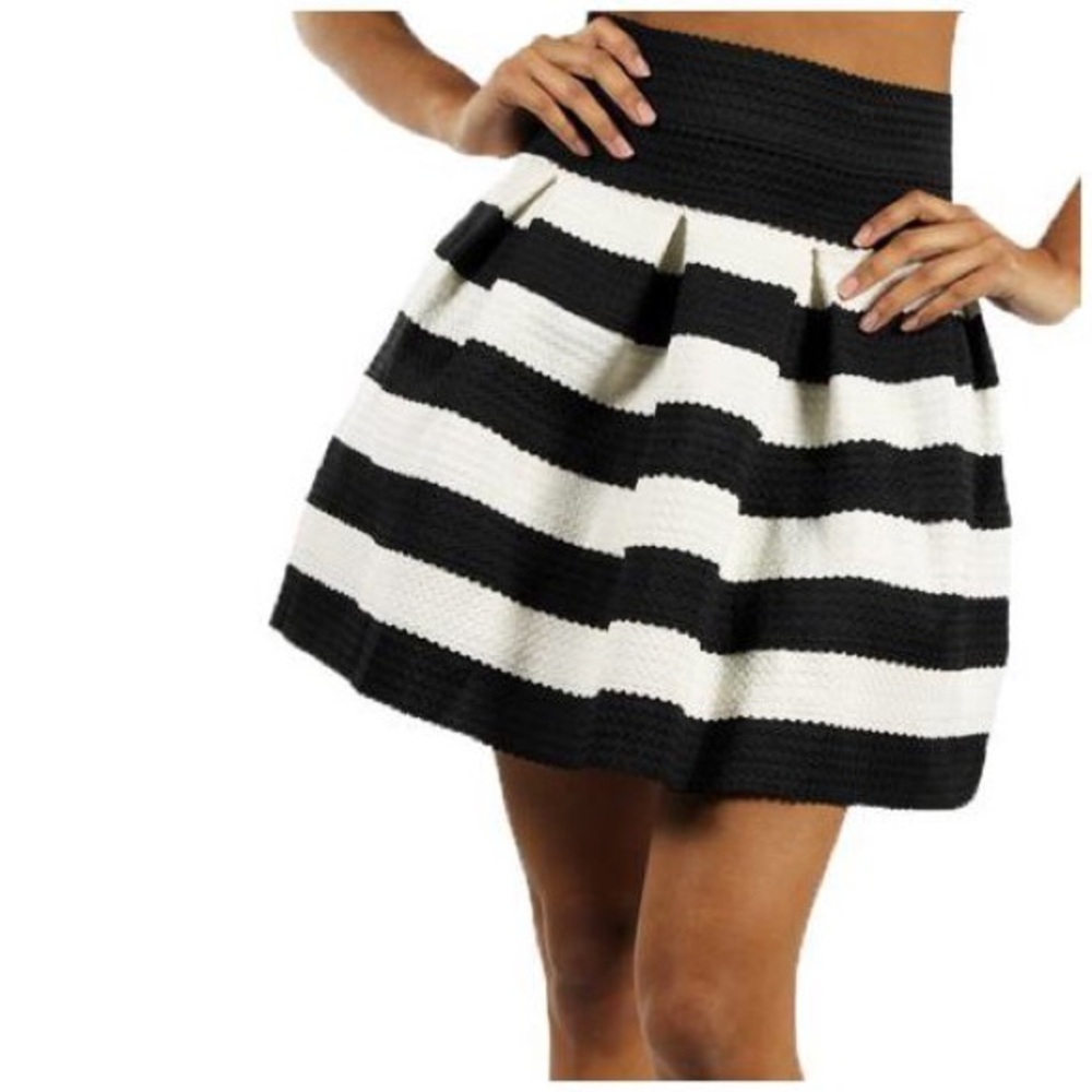 Honey Punch Striped Skirt
