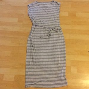 ☀️ Striped T-Shirt Maxi Dress