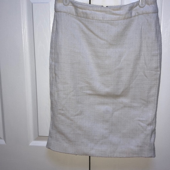 White banana republic basketweave stitched skirt - Picture 1 of 4