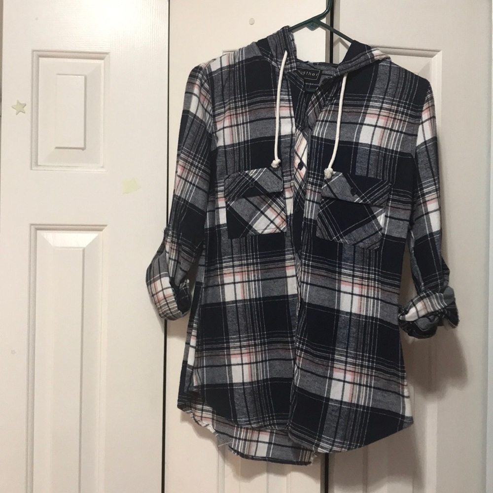 Hooded flannel