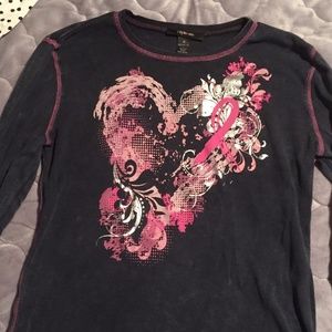 Style & co. Breast Cancer Awareness Shirt