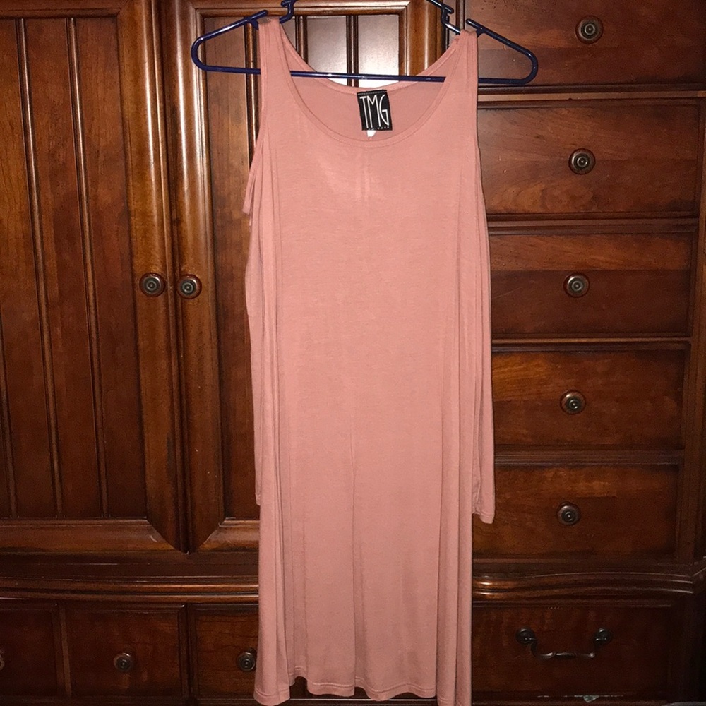 off the shoulder long sleeve dress