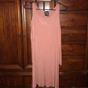 off the shoulder long sleeve dress