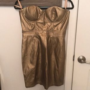 Gold dress