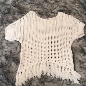 Crochet knit top