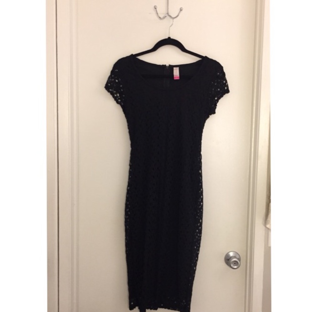 Black Body Con Maxi Dress
