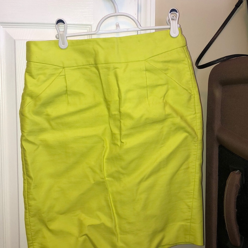 Jcrew lime green skirt