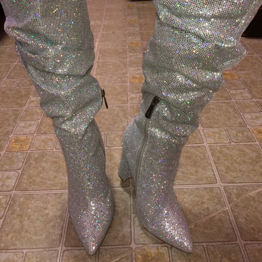 Cape Robbin Sparkly Crystal Slouch Boot RARE