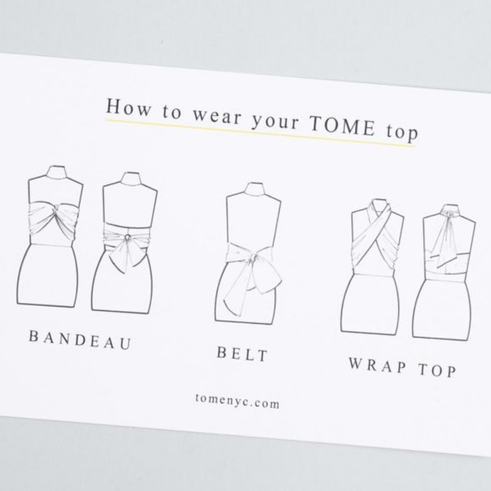 TOME NYC Wrap Top (white)