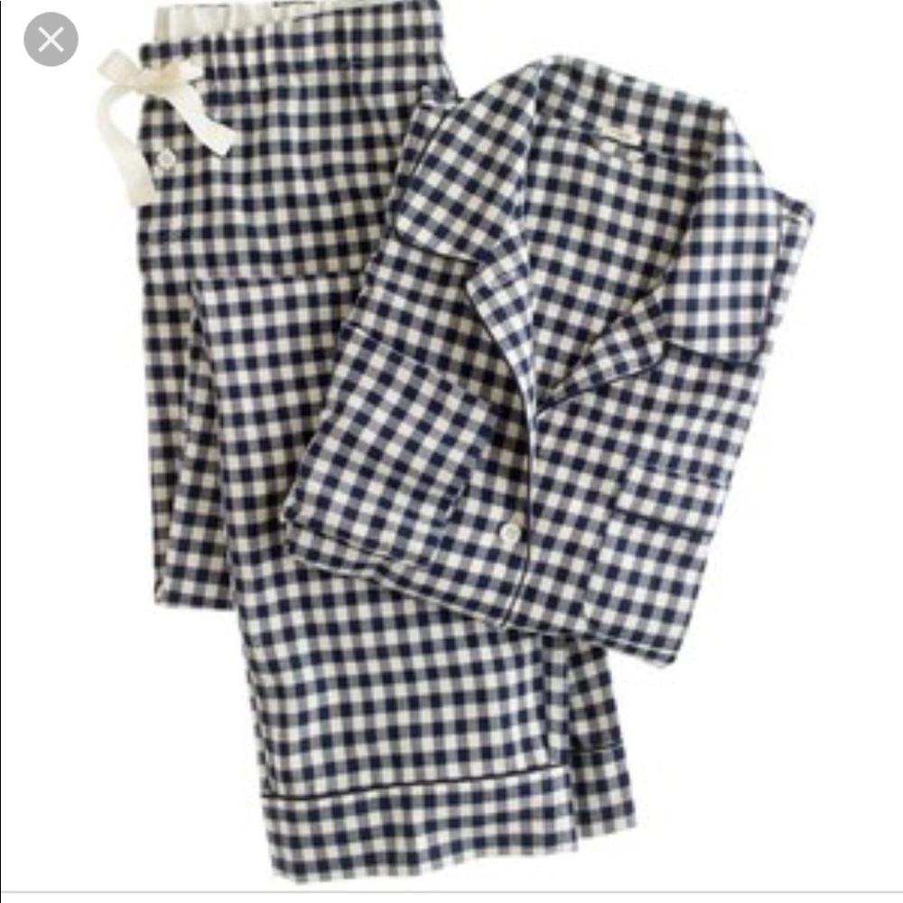 J Crew Flannel Check Pajamas