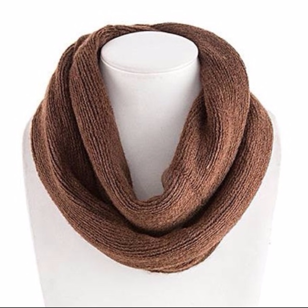 Brown Infinity Circle Scarf