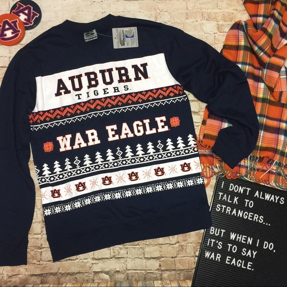 Officially Licensed Collegiate Product Sweaters - Auburn Tigers Ugly Christmas Sweater