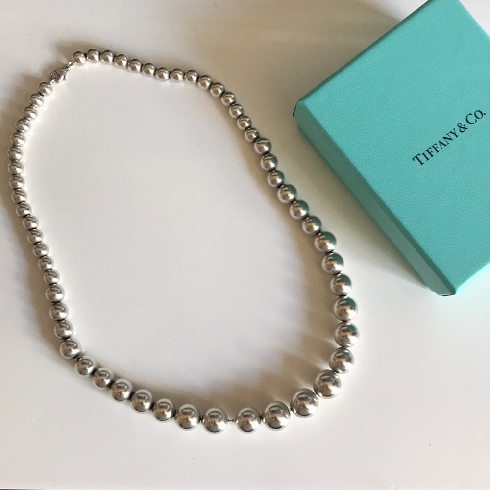 Tiffany Sterling Silver Bead Necklace