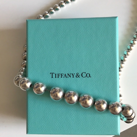 Tiffany & Co. | Jewelry | Tiffany Sterling Silver Bead Necklace | Poshmark