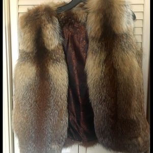 Real fur vest size 2-6