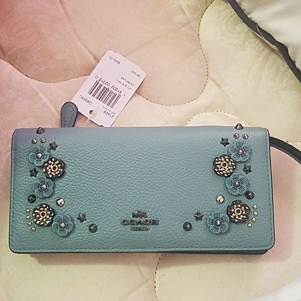 Brand new coach check book wristlet