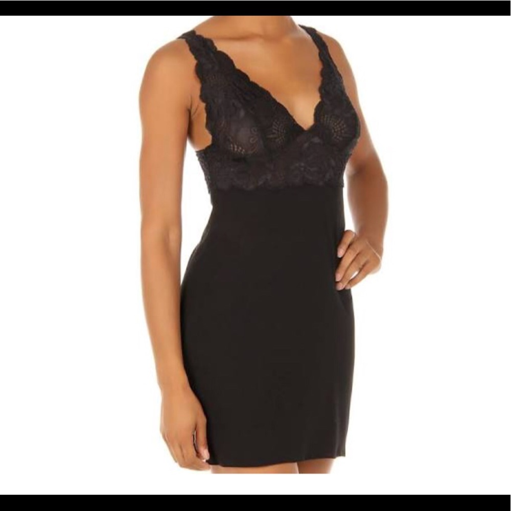 NWT! Natori Zen Floral Lace Chemise - Size XL