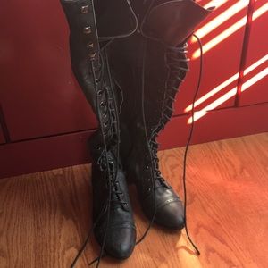 Free People Authentic Leather knee length Boots