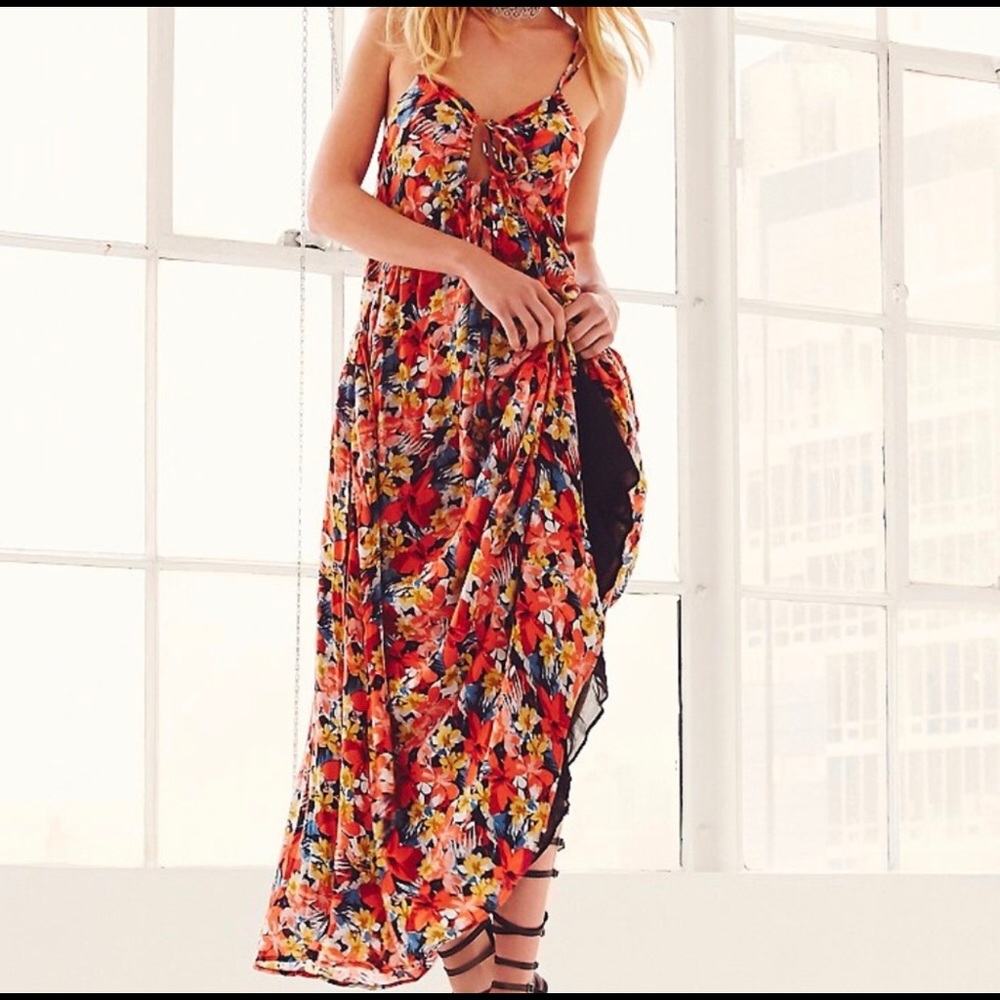 Free People floral maxi dress