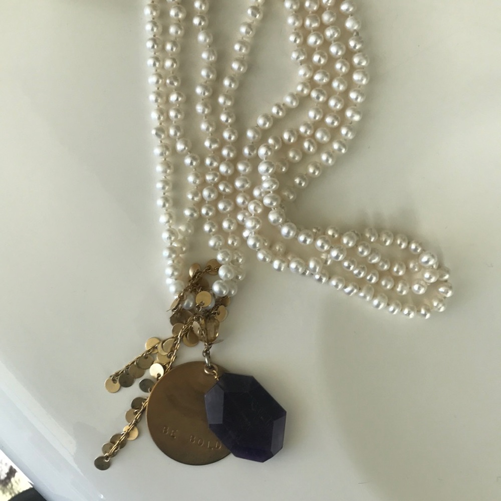 Genuine Freshwater Pearl Long Necklace