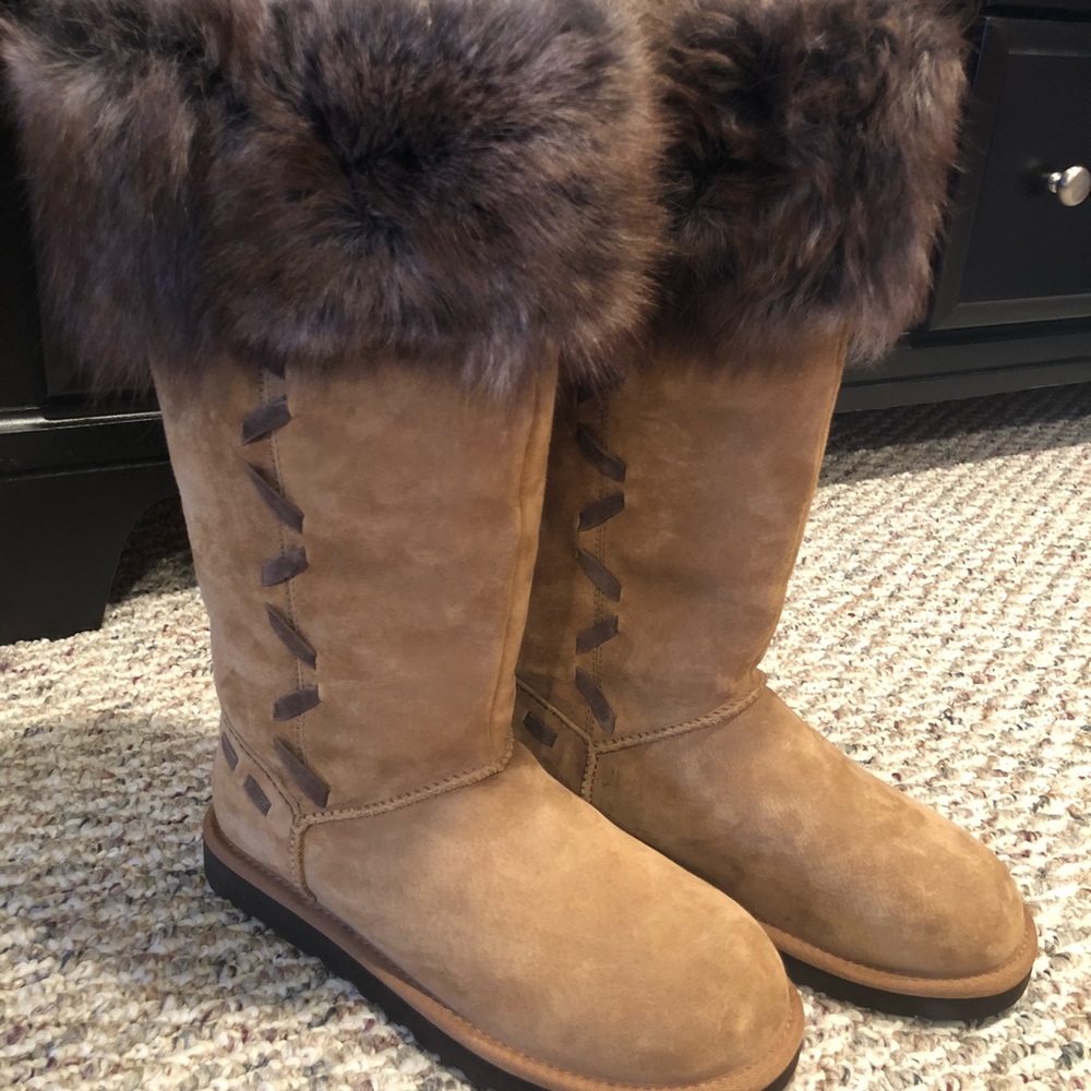 Furry UGG boots!