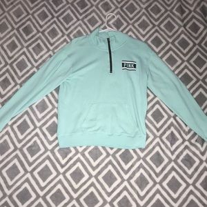 Victoria secret half zip pink sweatshirt