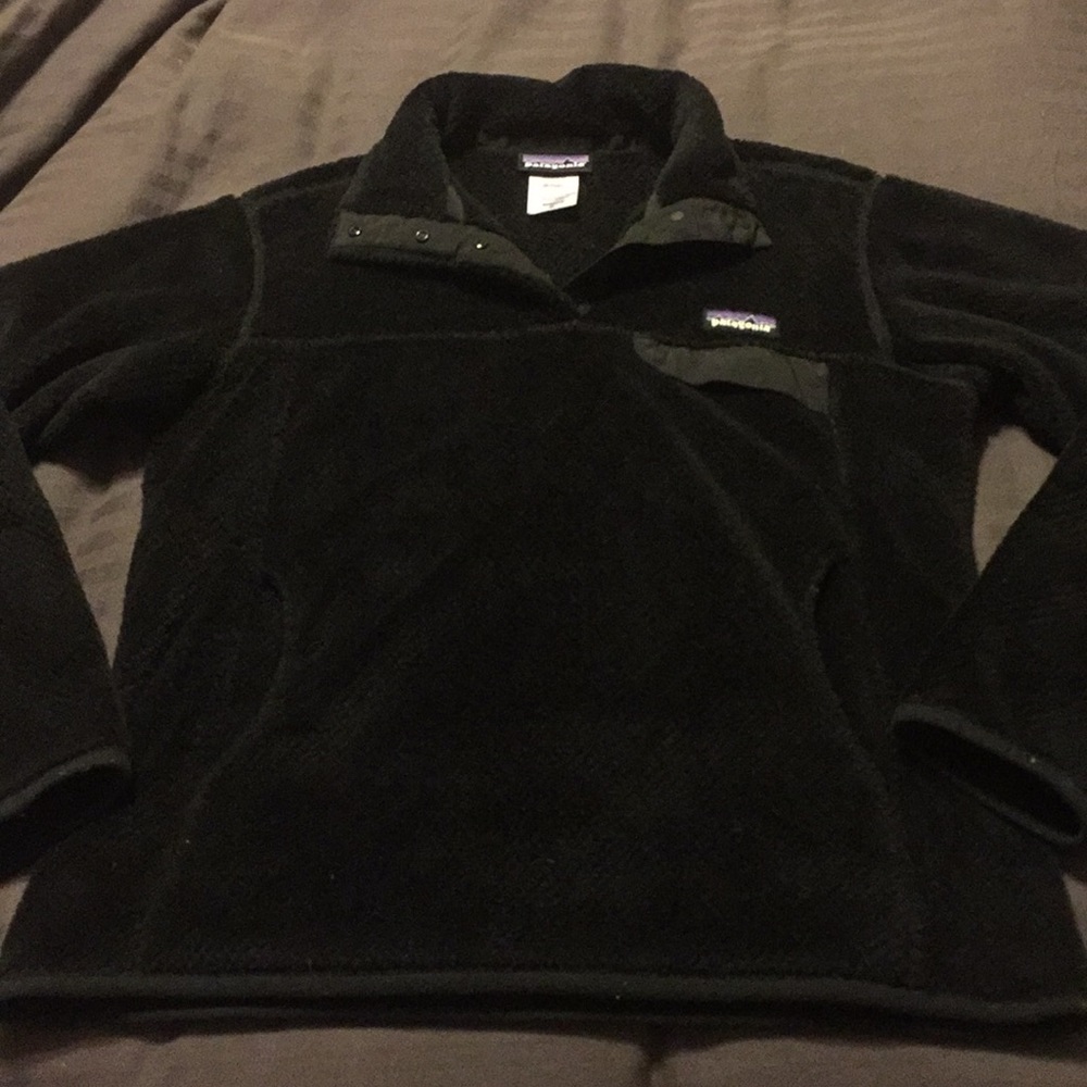 Patagonia re-tool snap t pull over black medium