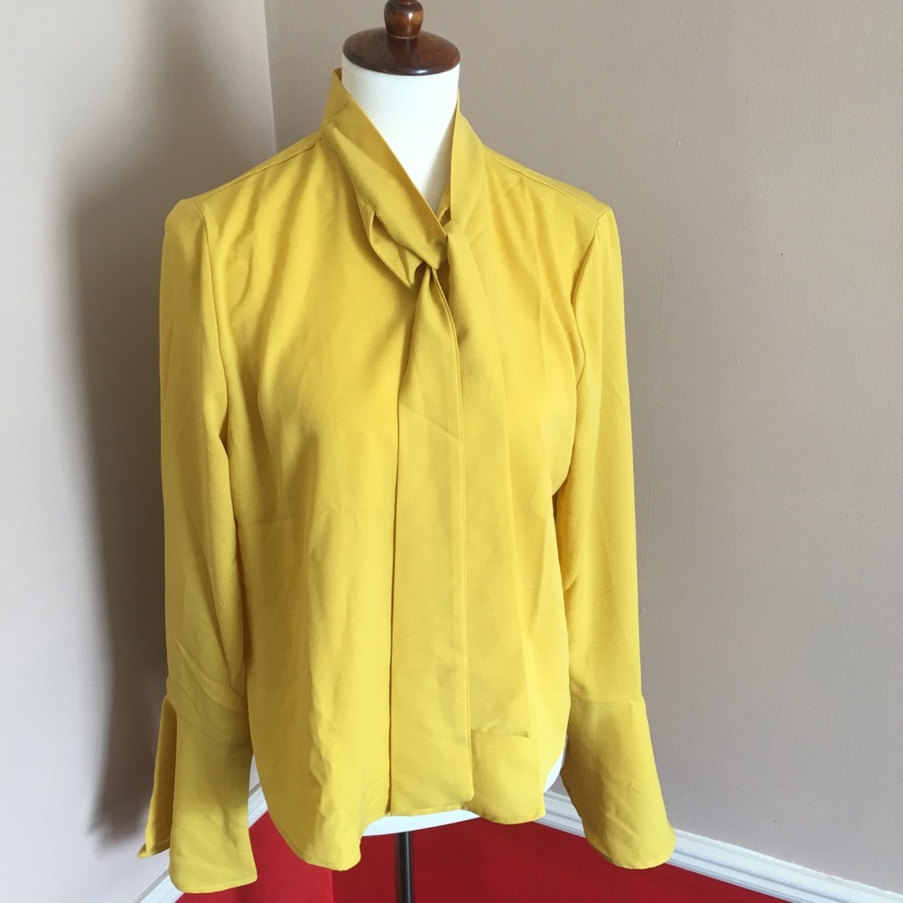 Women’s Chiffon Work Blouse with bell selves