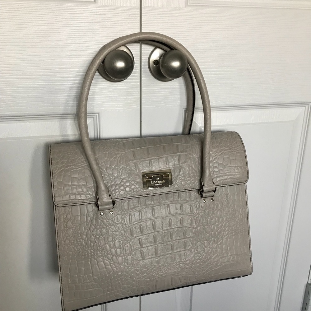 Late Spade alligator bag