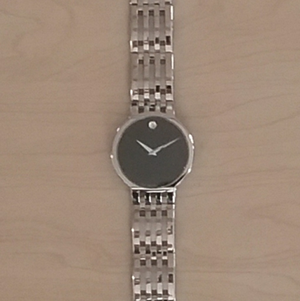 Xmas drop! Movado Mens Stainless Steel Dress Watch